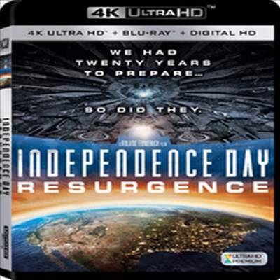 Independence Day: Resurgence (인디펜던스 데이: 리써전스) (한글무자막)(4K Ultra HD + Blu-ray + Digital HD)