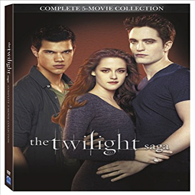 Twilight Saga: Complete 5-Movie Collection (트와일라잇 컬렉션)(지역코드1)(한글무자막)(DVD)