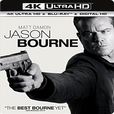 Jason Bourne (제이슨 본) (한글무자막)(4K Ultra HD + Blu-ray + Digital HD)