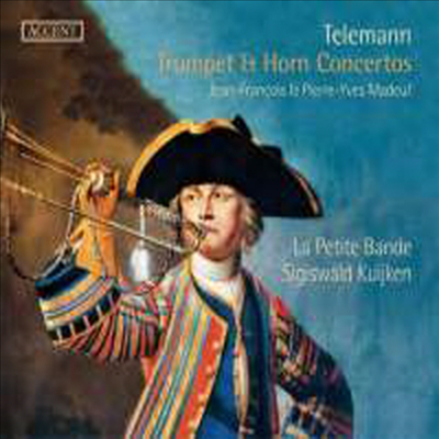 텔레만: 트럼펫 협주곡 &amp; 호른 협주곡 (Telemann: Trumpet Concertos &amp; Horn Concertos)(CD) - Jean-Francois Madeuf