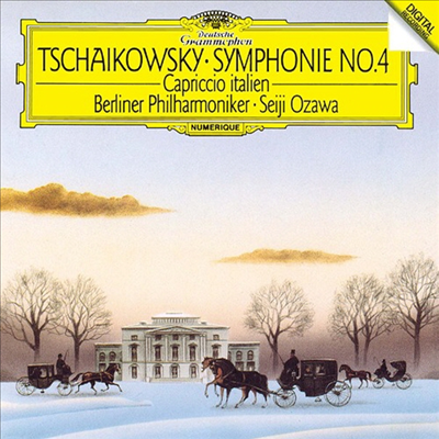 차이코프스키: 교향곡 4번, 이탈리아 기상곡 (Tchaikovsky: Symphony No.4, Capriccio Italien Op.45) (SHM-CD)(일본반) - Seiji Ozawa