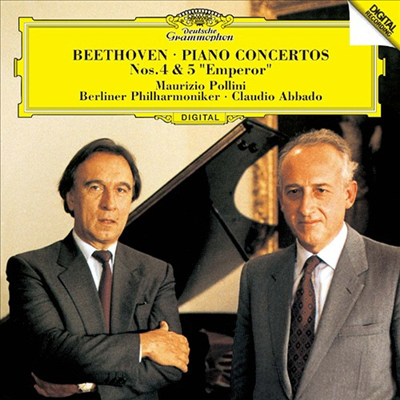 베토벤: 피아노 협주곡 4, 5번 &#39;황제&#39; (Beethoven: Piano Concertos No.4 &amp; No.5 &#39;Emperor&#39;) (SHM-CD)(일본반) - Maurizio Pollini