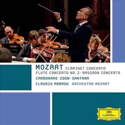 모차르트: 클라리넷 협주곡, 플루트 협주곡 2번, 바순 협주곡 (Mozart: Clarinet Concerto, Flute Concerto No.2, Bassoon Concerto) (SHM-CD)(일본반) - Claudio Abbado