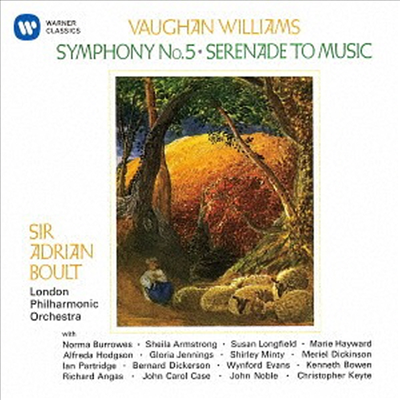 본 윌리암스: 교향곡 5번, 세레나데 (Vaughan Williams: Symphony No.5; Serenade To Music) (일본반)(CD) - Adrian Boult