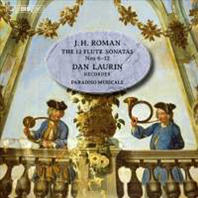 로만: 12개의 플루트 소나타 6번 - 12번 리코더 연주반 (Roman: 12 Flute Sonatas Nos.6 - 12 for Recorder) (SACD Hybrid) - Dan Laurin