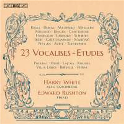 색소폰과 피아노를 위한 23개의 보칼리제 (23 Vocalises-Etudes for saxophone and piano)(CD) - Harry White