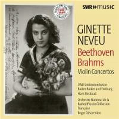 브람스 & 베토벤: 바이올린 협주곡 (Brahms & Beethoven: Violin Concertos) (2CD) - Ginette Neveu