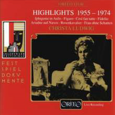 크리스타 루드비히 잘츠부르크 페스티벌 하이라이트 1955 - 1974 (Christa Ludwig - Highlights 1955 - 1974)(CD) - Christa Ludwig