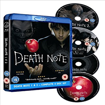 Death Note 1 &amp; 2 (데스 노트) (한글무자막)(Blu-ray)