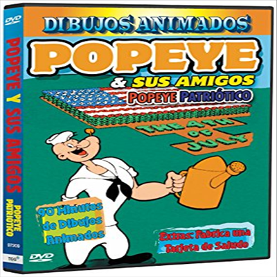 Popeye &amp; Sus Amigos: Popeye Patriotico (Popeye &amp; Friends) - Spanish Version (뽀빠이 앤 프렌즈)(지역코드1)(한글무자막)(DVD)