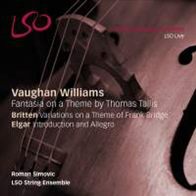본 윌리엄스: 탈리스 주제에 의한 변주곡 & 엘가: 서주와 알레그로 (Vaughan Williams: Fantasia on a Theme by Tallis & Elgar: Introduction and Allegro) (SACD Hybrid) - Roman Simovic