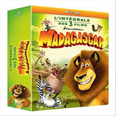 Madagascar - L'integrale Des 3 Films (마다가스카 / 마다가스카 2 / 마다가스카3: 이번엔 서커스다!)(한글무자막)(프랑스버전)(3Blu-ray)