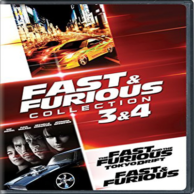 Fast & Furious Collection: 3 & 4 (The Fast and the Furious: Tokyo Drift / Fast & Furious (2009) (패스트 & 퓨리어스 - 도쿄 드리프트/분노의 질주: 더 오리지널)(지역코드1)(한글무자막)(DVD)