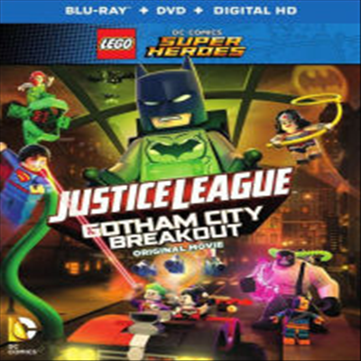 Lego DC Comics Super Heroes - Justice League: Gotham City Breakout (2016) (레고 저스티스 리그 : 고담 시티 브레이크아웃)(한글무자막)(Blu-ray + DVD + Digital HD)