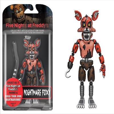 Funko - (펀코)Funko Articulated Action Figure: Five Nights At Freddy&#39;s - Nm Foxy 5(파이브나이츠엣프레디)(프레디의 피자가게 피규어 나이트메어)(폭시)