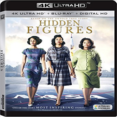 Hidden Figures (히든 피겨스) (2016) (한글무자막)(4K Ultra HD + Blu-ray + Digital HD)