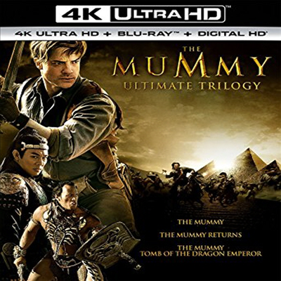 The Mummy Ultimate Trilogy (미이라 / 미이라 2 / 미이라 3: 황제의 무덤) (한글무자막)(4K Ultra HD + Blu-ray + Digital HD)