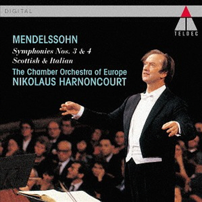 멘델스존: 교향곡 3, 4번 (Mendelssohn: Symphonies No.3 & 4) (일본반)(CD) - Nikolaus Harnoncourt