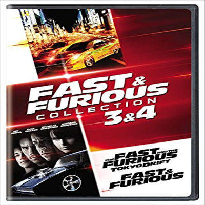 Fast &amp; Furious Collection: 3 &amp; 4 (패스트 &amp; 퓨리어스 - 도쿄 드리프트/분노의 질주: 더 오리지널)(지역코드1)(한글무자막)(DVD)