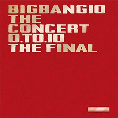 빅뱅 (Bigbang) - Bigbang10 The Concert : 0.To.10 -The Final- (3Blu-ray+2CD+Photobook Deluxe Edition)(Blu-ray)(2017)