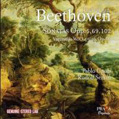 베토벤: 첼로 소나타 전곡 1 - 5번, 변주곡 (Beethoven: Cello Sonatas Nos.1 - 5, Variations) (2CD) - Pablo Casals