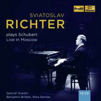 리히터가 연주하는 슈베르트 - 모스크바 실황 (Sviatoslav Richter plays Schubert - Live in Moscow 1949 - 1963) (10CD Boxset) - Sviatoslav Richter