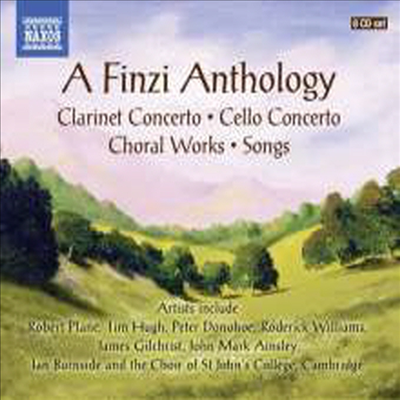 제랄드 핀지: 클라리넷 협주곡, 첼로 협주곡, 합창 음악, 가곡 (A Finzi Anthology - Clarinet Concerto, Cello Concerto, Choral Worksm Songs) (8CD Boxset) - David Hill