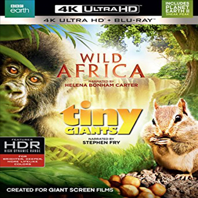 Wild Africa / Tiny Giants (와일드 아프리카 / 미니 자이언트) (한글무자막)(4K Ultra HD + Blu-ray)