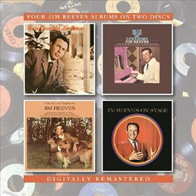 Jim Reeves - Yours Sincerely, Jim Reeves + Blue Side Of Lonesome + A Touch Of Sadness + On Stage (Remastered)(4 On 2CD)