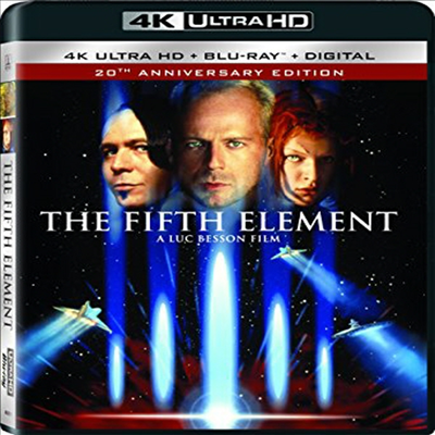 The Fifth Element: 20th Anniversary Edition (제5원소) (1997) (한글무자막)(4K Ultra HD + Blu-ray + Digital HD)