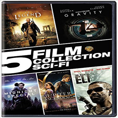 5 Film Collection: I Am Legend / Gravity / Midnight Special / Jupiter Ascending / The Book Of Eli (나는 전설이다 / 그래비티)(지역코드1)(한글무자막)(3DVD)