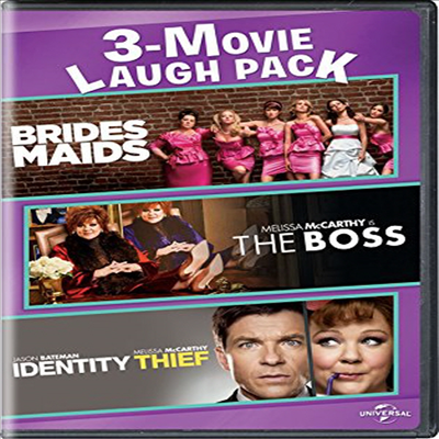 Bridesmaids / Boss / Identity Thief 3-Movie Laugh (내 여자친구의 결혼식/보스/내 인생을 훔친 사랑스러운 도둑녀)(지역코드1)(한글무자막)(DVD)