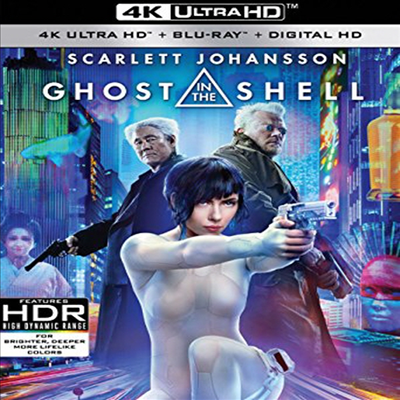 Ghost In The Shell (공각기동대: 고스트 인 더 쉘) (2017) (한글무자막)(4K Ultra HD + Blu-ray + Digital HD)