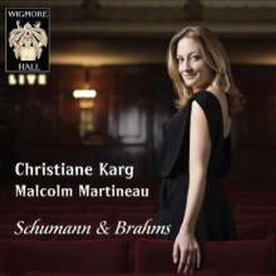 크리스티아네 카르크 - 슈만, 브람스 가곡집 (Christiane Karg - Wigmore Hall Live 2014)(CD) - Christiane Karg