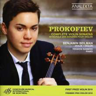 프로코피에프: 바이올린 소나타 1, 2번, 무반주 바이올린 소나타 (Prokofiev: Complete Violin Sonatas)(CD) - Benjamin Beilman