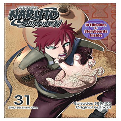 Naruto Shippuden Uncut Set 31 (나루토 질풍전)(지역코드1)(한글무자막)(DVD)