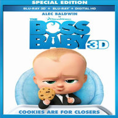 The Boss Baby (보스 베이비) (2017) (한글무자막)(Blu-ray 3D + Blu-ray + Digital HD)