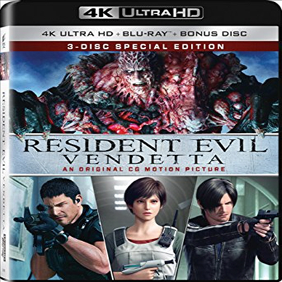 Resident Evil: Vendetta (바이오해저드: 벤데타) (한글무자막)(4K Ultra HD + Blu-ray + Bonus Disc)