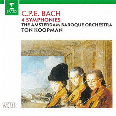 C.P.E. 바흐: 4개의 교향곡 (C.P.E. Bach: 4 Symphonies) (일본반)(CD) - Ton Koopman