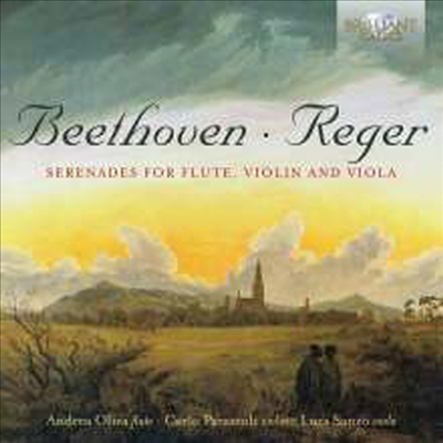 레거 & 베토벤: 플루트와 바이올린, 비올라를 위한 세레나데 (Reger & Beethoven: Serenades for Flute, Violin and Viola)(CD) - Andrea Oliva