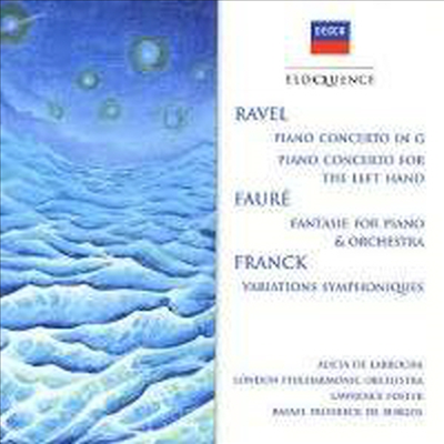 라벨: 피아노 협죽곡 & 프랑크: 교향적 변주곡 (Ravel: Piano Concerto & Franck: Symphonic Variations )(CD) - Alicia de Larrocha