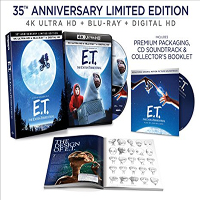 E.T. The Extra-Terrestrial - 35th Anniversary Limited Edition (이티) (1982) (한글무자막)(4K Ultra HD + Blu-ray + Digital HD)