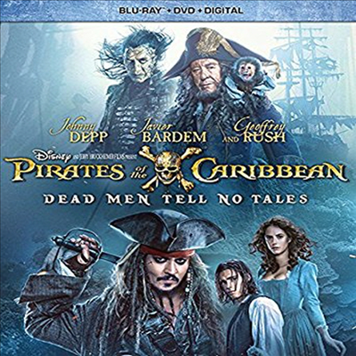 Pirates Of The Caribbean: Dead Men Tell No Tales (캐리비안의 해적: 죽은 자는 말이 없다) (2017) (한글무자막)(Blu-ray + DVD + Digital)