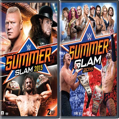 WWE: Summer Slam 2015 / WWE: Summer Slam 2016 (지역코드1)(한글무자막)(3DVD)