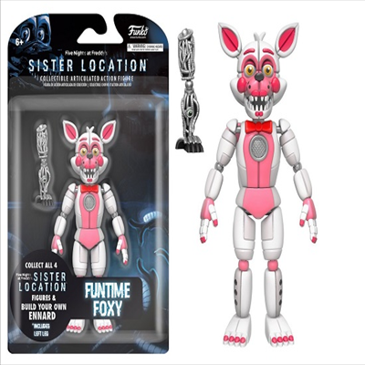 Funko - (펀코)Funko 5 Articulated Action Figure: Five Nights At Freddy&#39;s - Funtime Foxy (파이브나이츠엣프레디)(프레디의 피자가게 피규어 나이트메어)