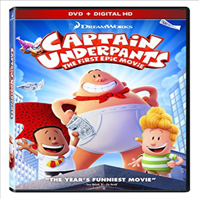 Captain Underpants: The First Epic Movie (캡틴 언더팬츠) (2017) (지역코드1)(한글무자막)(DVD + Digital HD)