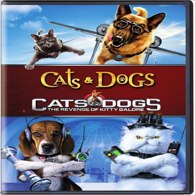 Cats & Dogs / Cats & Dogs: The Revenge Of Kitty Galore (캣츠 앤 독스 / 캣츠 앤 독스 2)(지역코드1)(한글무자막)(2DVD)