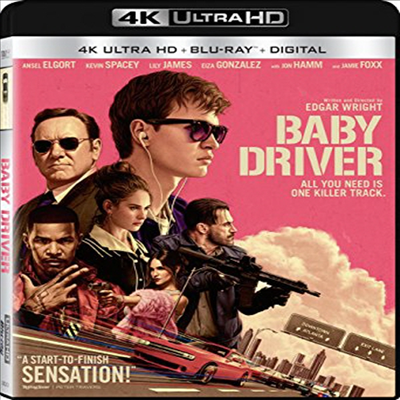 Baby Driver (베이비 드라이버) (2017) (한글무자막)(4K Ultra HD + Blu-ray + Digital)