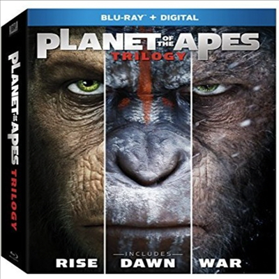 Planet Of The Apes Trilogy (혹성탈출 3부작: 진화의 시작 / 반격의 서막 / 종의 전쟁) (한글무자막)(Blu-ray + Digital)(Boxset)