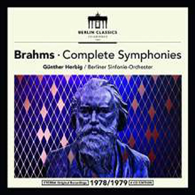 브람스: 교향곡 1-4번, 쇤베르크: 5개의 관현악 소곡 (Brahms: Symphony No.1-4, Schonberg: 5 Orchestral pieces) (4CD Set) - Gunther Herbig